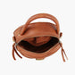 Cognac Circle Shoulder Crossbody - Purpose + Passion Boutique