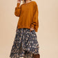 Cognac Washed Oversized Pullover - Purpose + Passion Boutique