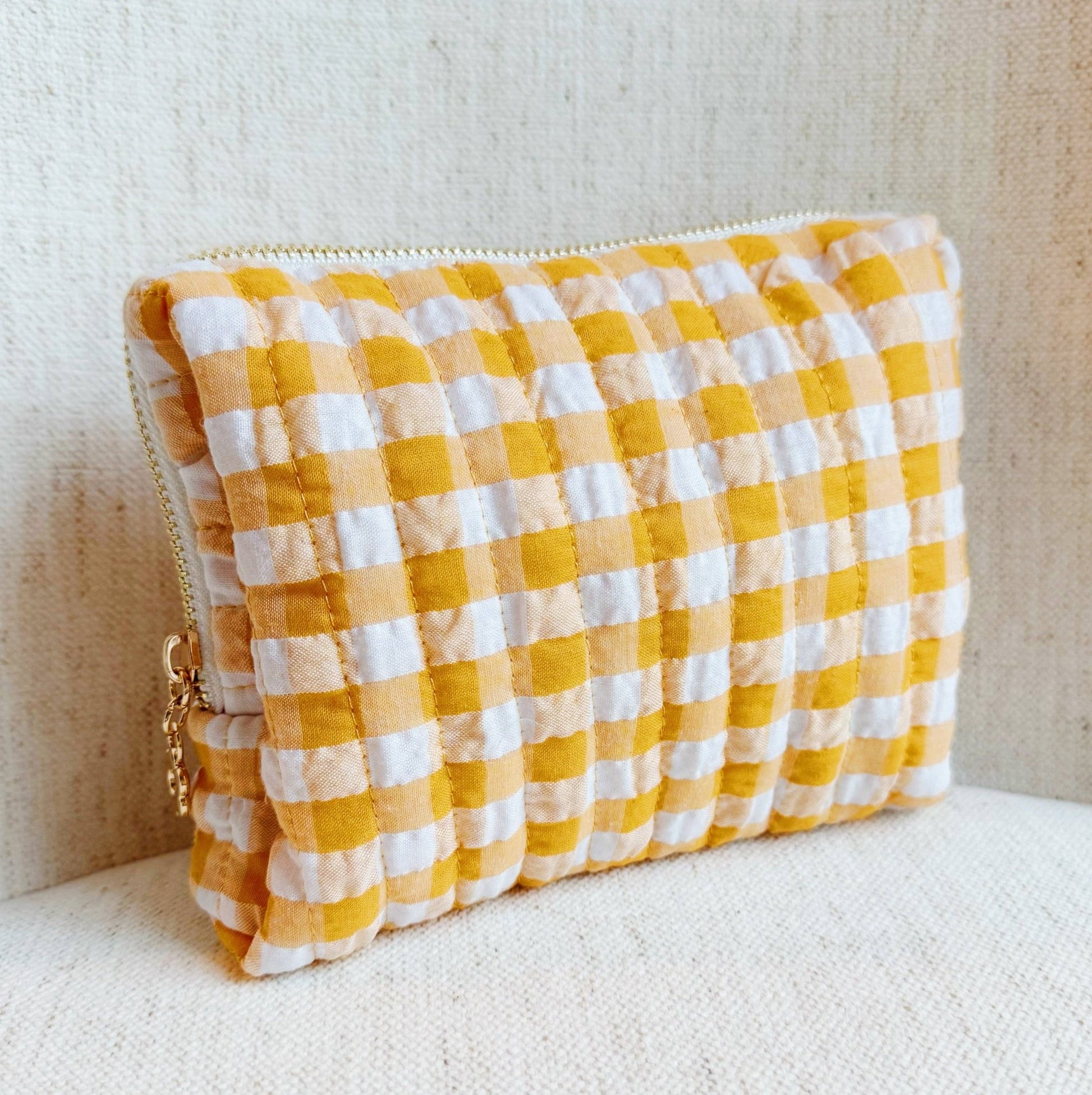 Color Parade Gingham Cosmetic Case - Purpose + Passion Boutique