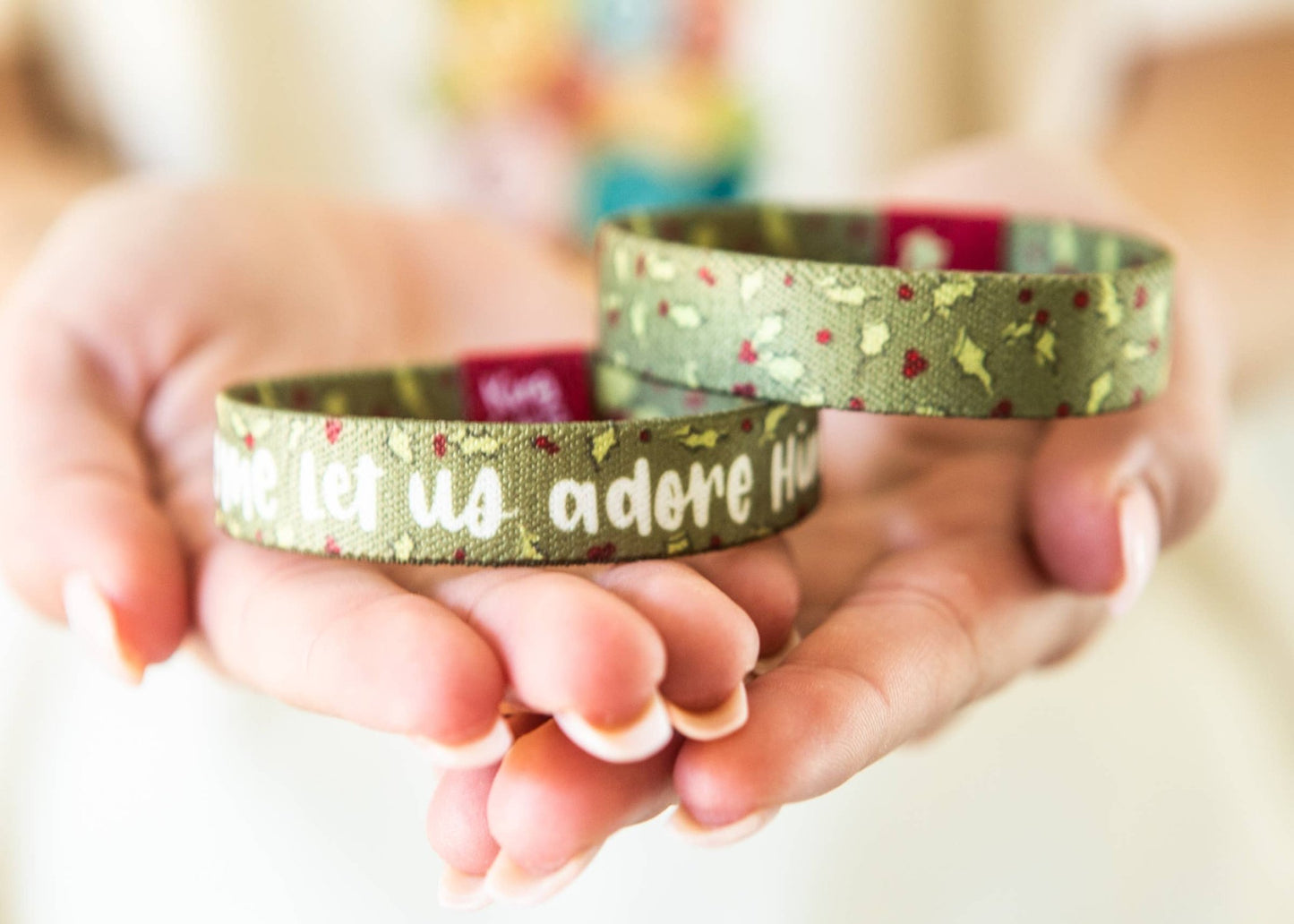 Come Let Us Adore Him Christmas Stretchy Bracelet - Purpose + Passion Boutique