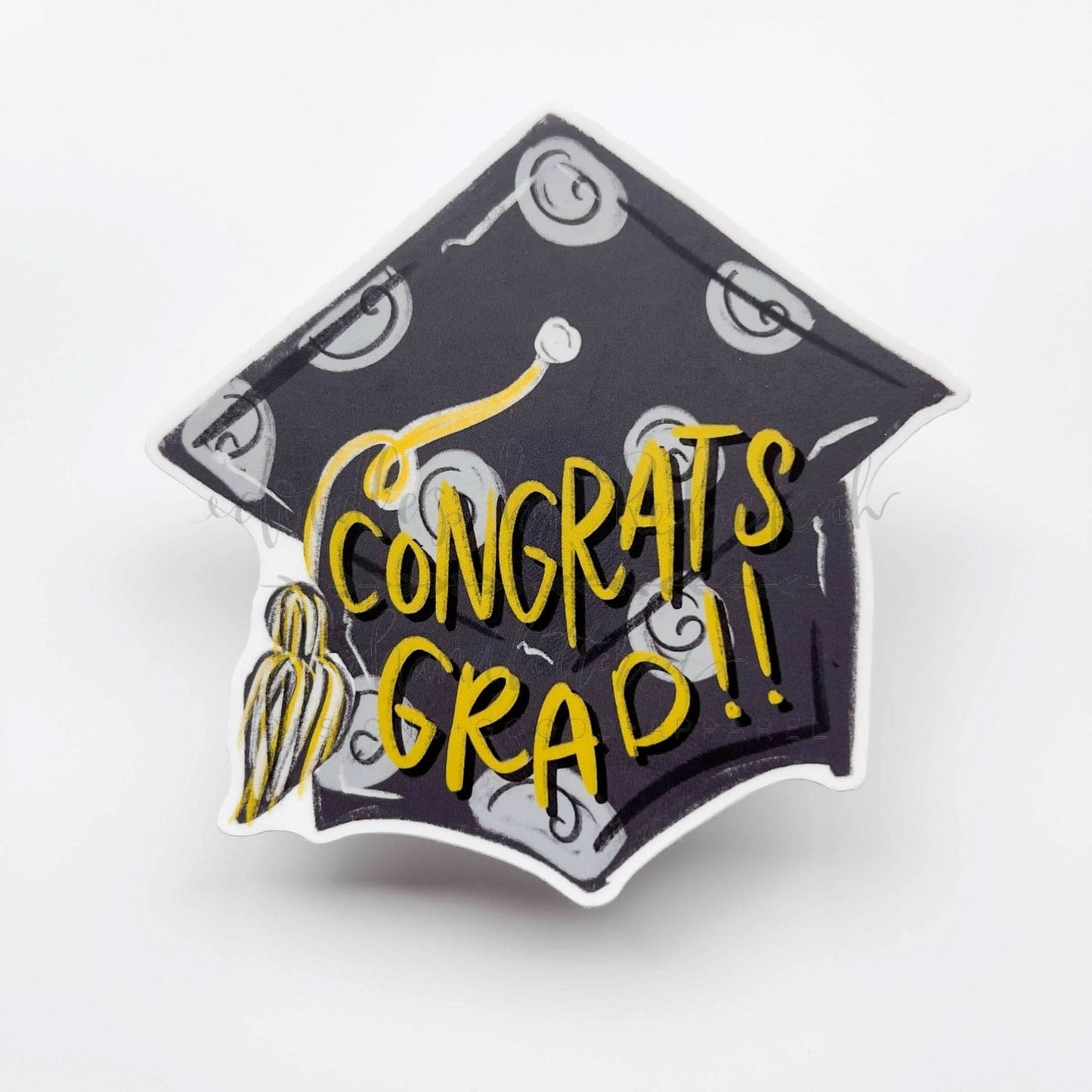 Congrats Grad! Sticker - Purpose + Passion Boutique