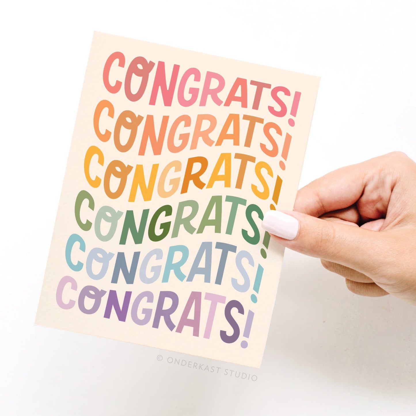 Congrats Wonky Type Greeting Card - Purpose + Passion Boutique