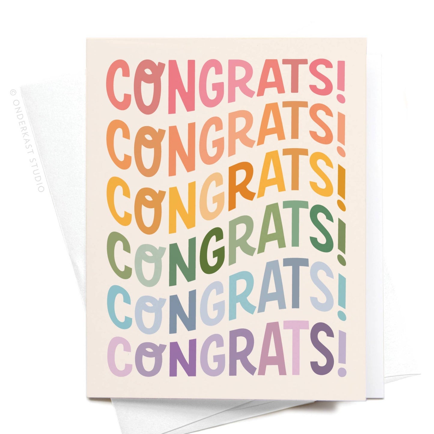 Congrats Wonky Type Greeting Card - Purpose + Passion Boutique