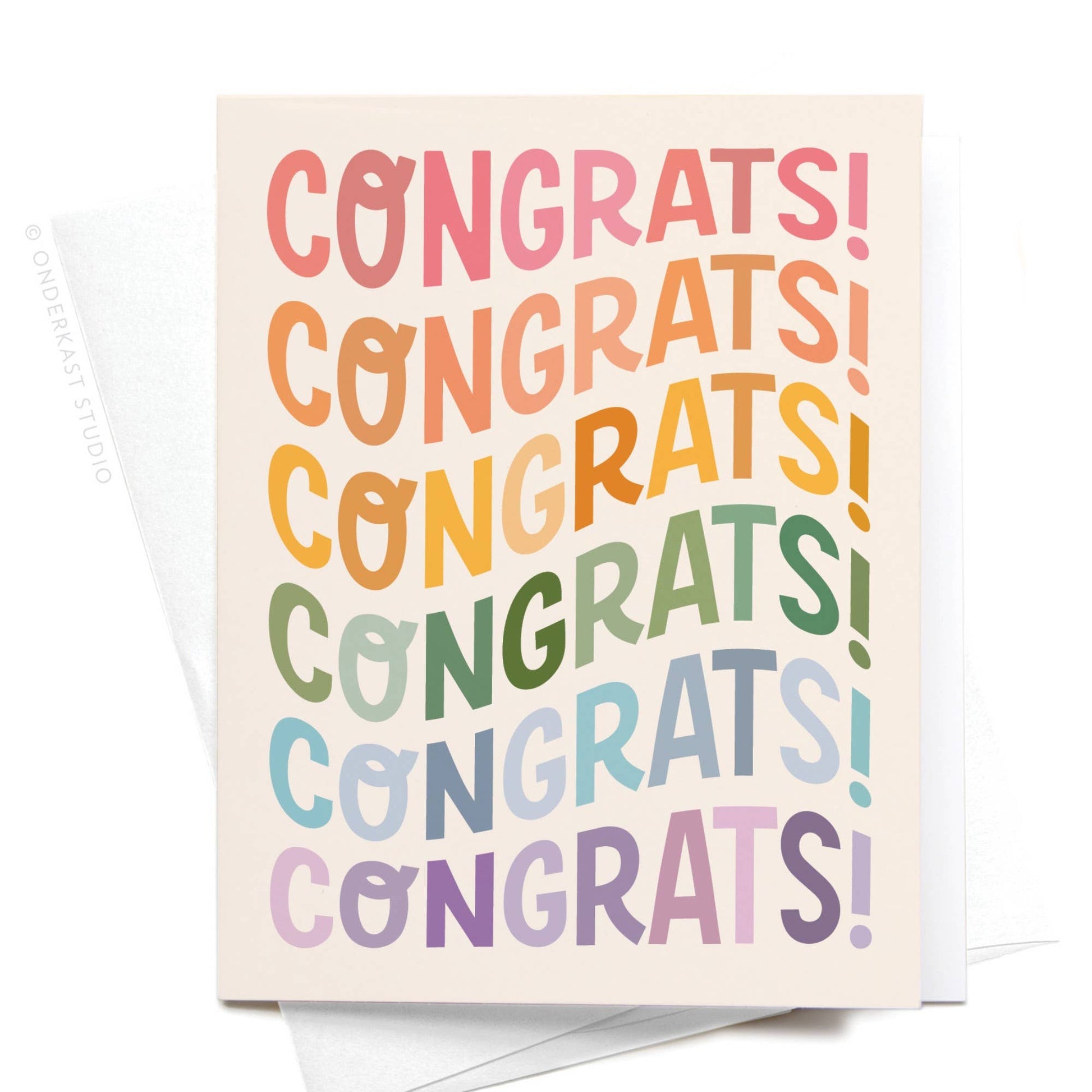 Congrats Wonky Type Greeting Card - Purpose + Passion Boutique