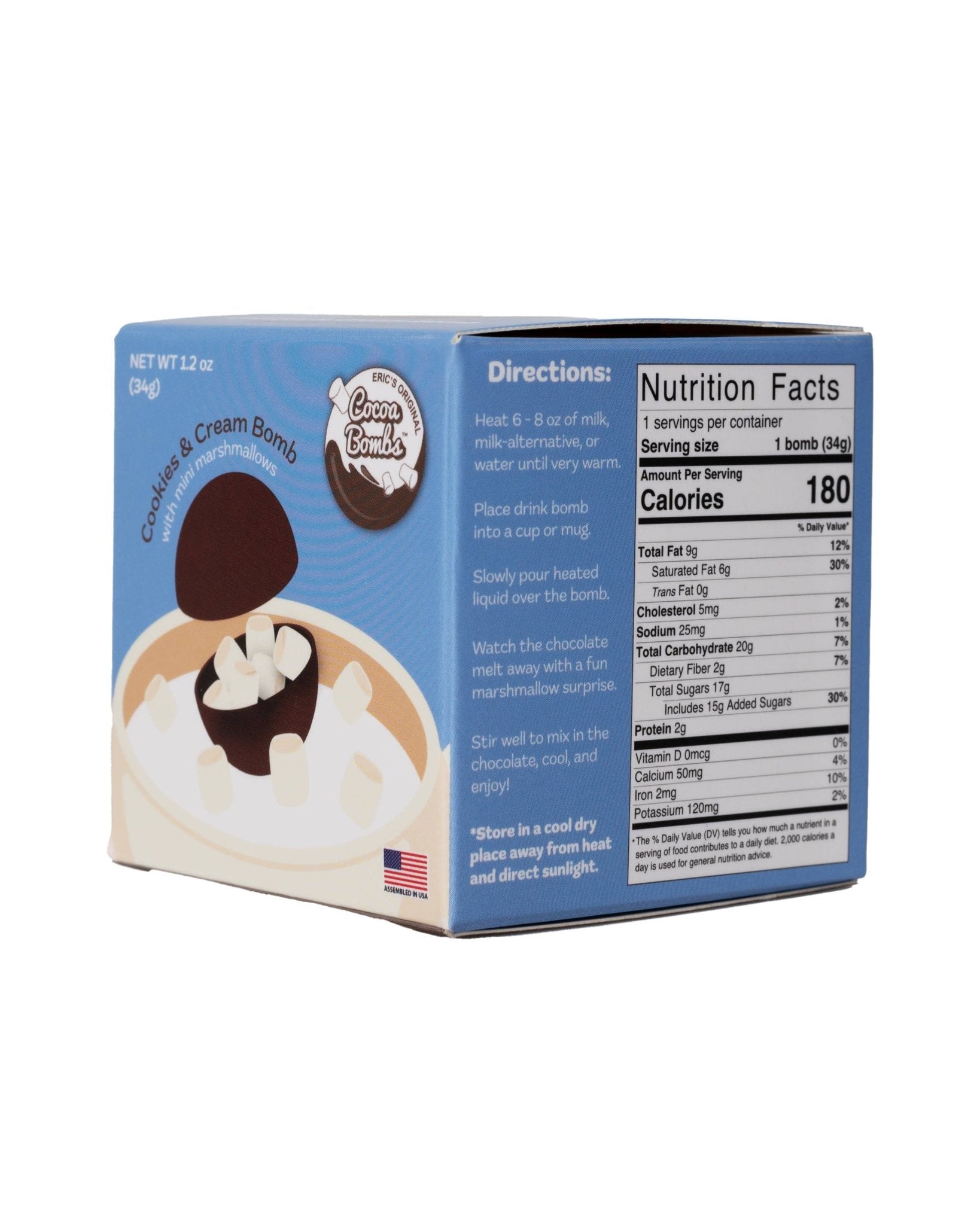 Cookies and Cream Cocoa Bomb - Purpose + Passion Boutique