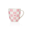 Coquette Bow Pink Checkered Coffee Mug - Purpose + Passion Boutique