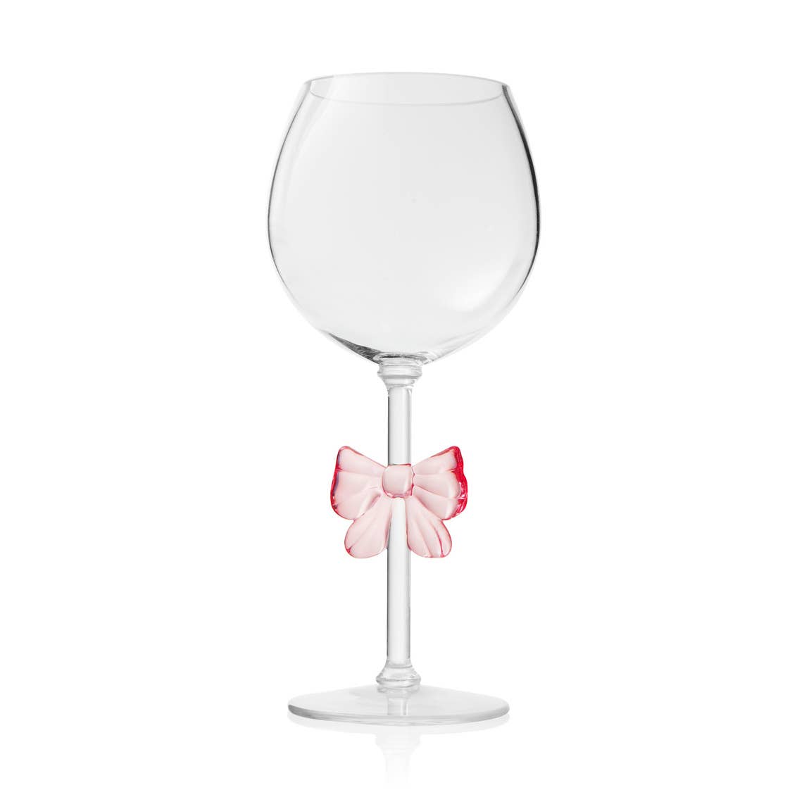 Coquette Pink Bow Acrylic Wine Glass - Purpose + Passion Boutique