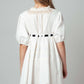 Cotton Lace Trim Ivory Empire Waist Mini Dress - Purpose + Passion Boutique