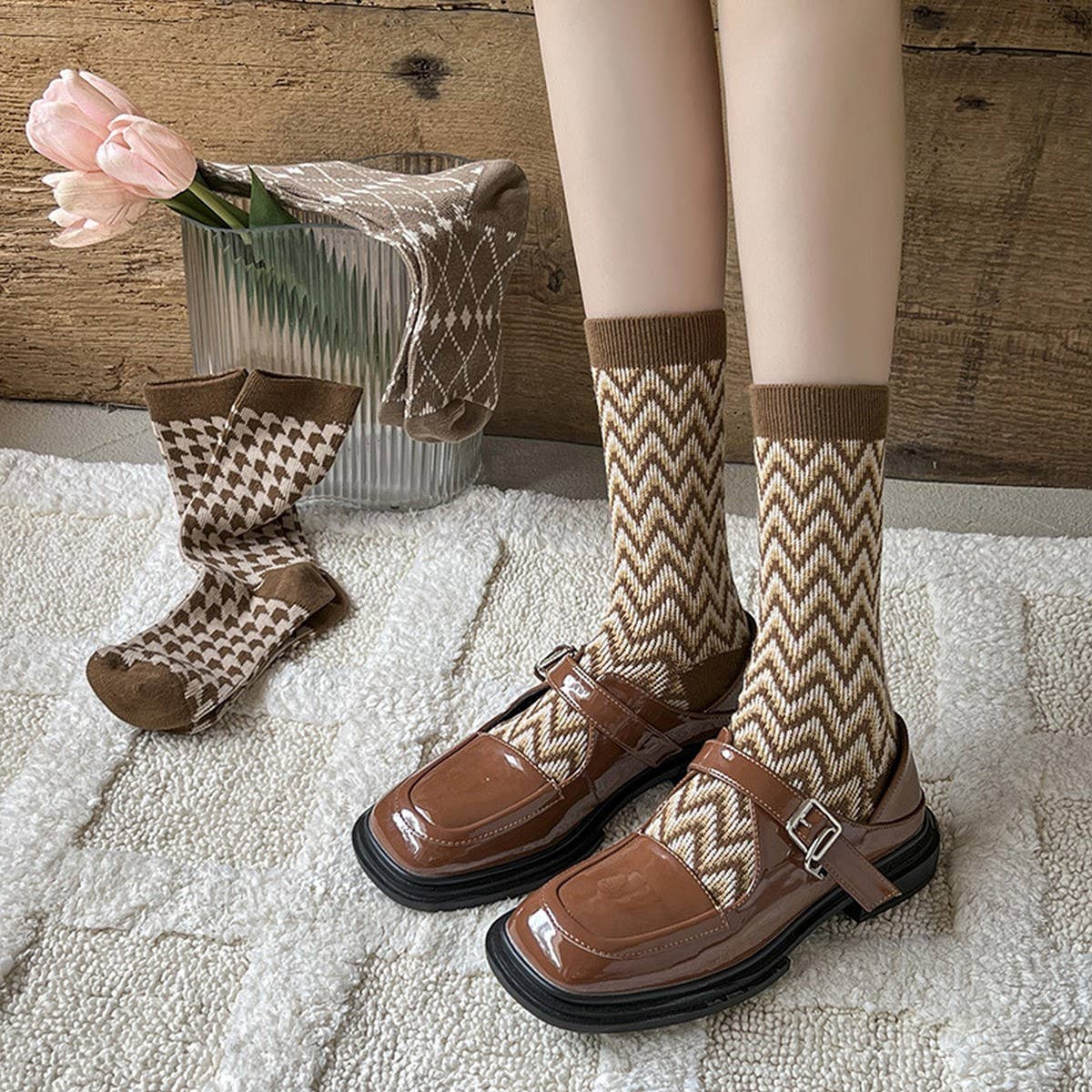 Cotton Women's Mid - Calf Socks - Purpose + Passion Boutique