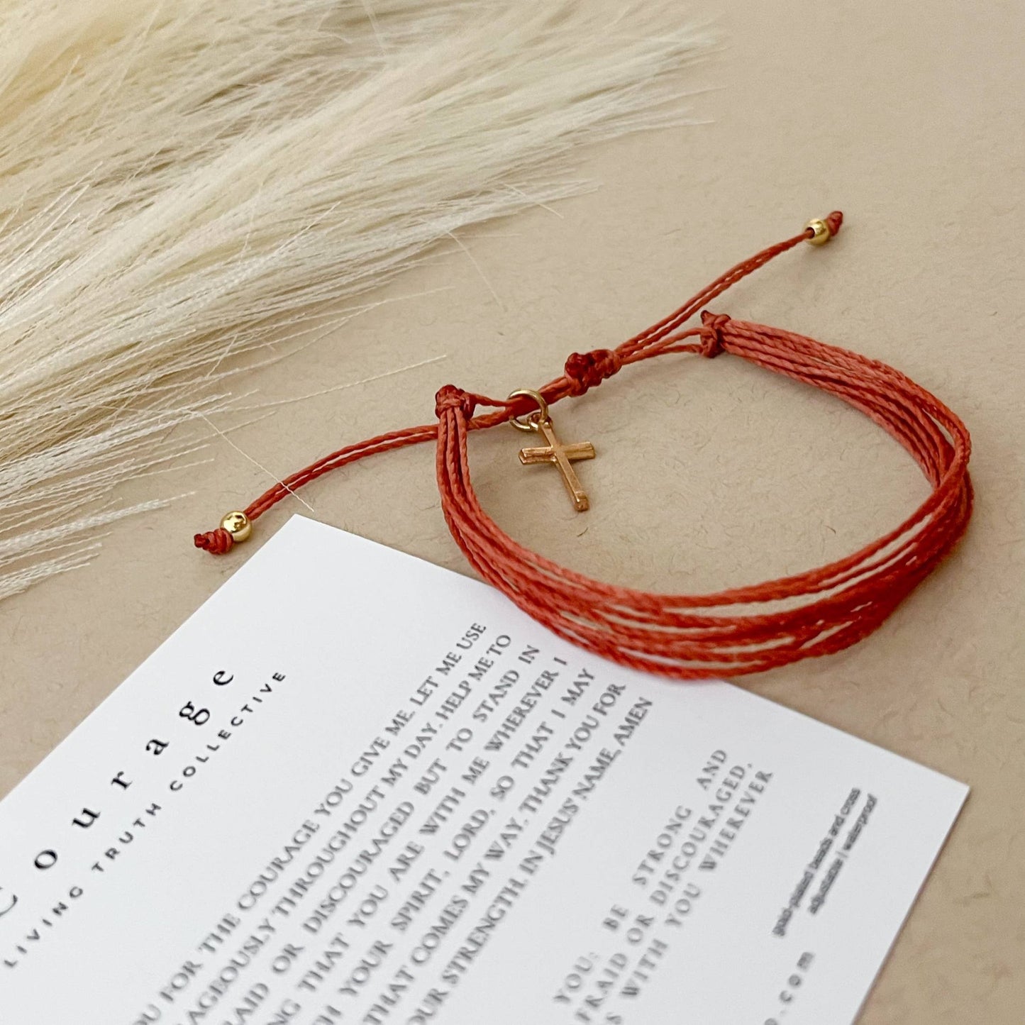 Courage Bracelet + Prayer Card - Purpose + Passion Boutique