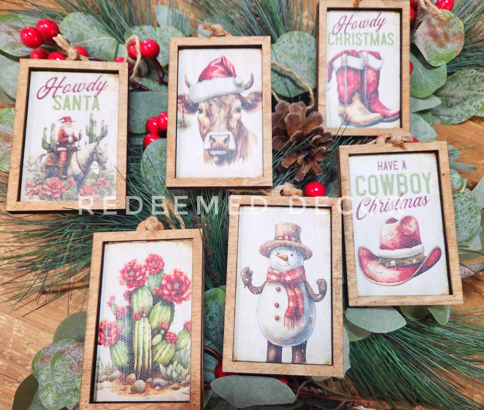 Cowboy Christmas Ornaments - Purpose + Passion Boutique