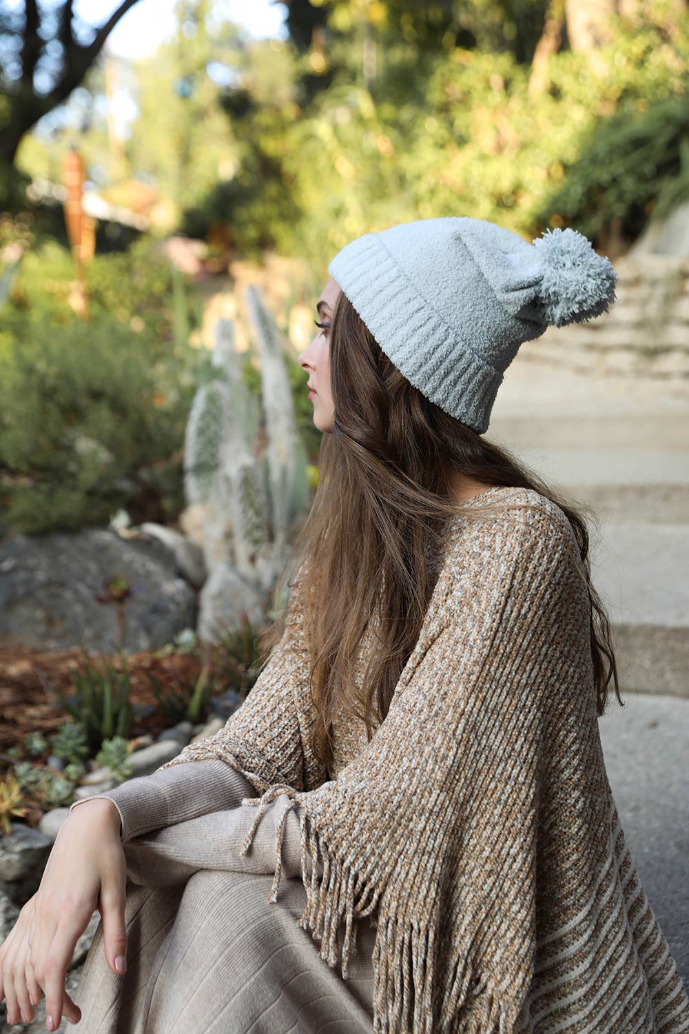 Cozy Boucle Pom Beanie - Purpose + Passion Boutique