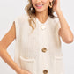 Cream Button Knit Sweater - Purpose + Passion Boutique