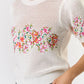 Cream Puff Sleeve Embordered Crochet Top - Purpose + Passion Boutique