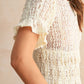 Cream Short Sleeve Lace Blouse - Purpose + Passion Boutique
