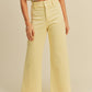 Cream Straight Wide Leg Denim Pant - Purpose + Passion Boutique