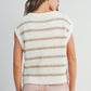Crew Neck Striped Knit Tank Top - Purpose + Passion Boutique