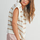 Crew Neck Striped Knit Tank Top - Purpose + Passion Boutique