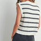 Crew Neck Striped Knit Tank Top - Purpose + Passion Boutique