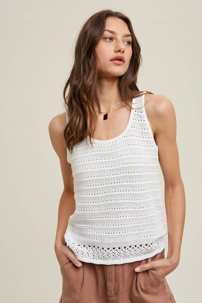 Crochet Tank Top - Purpose + Passion Boutique