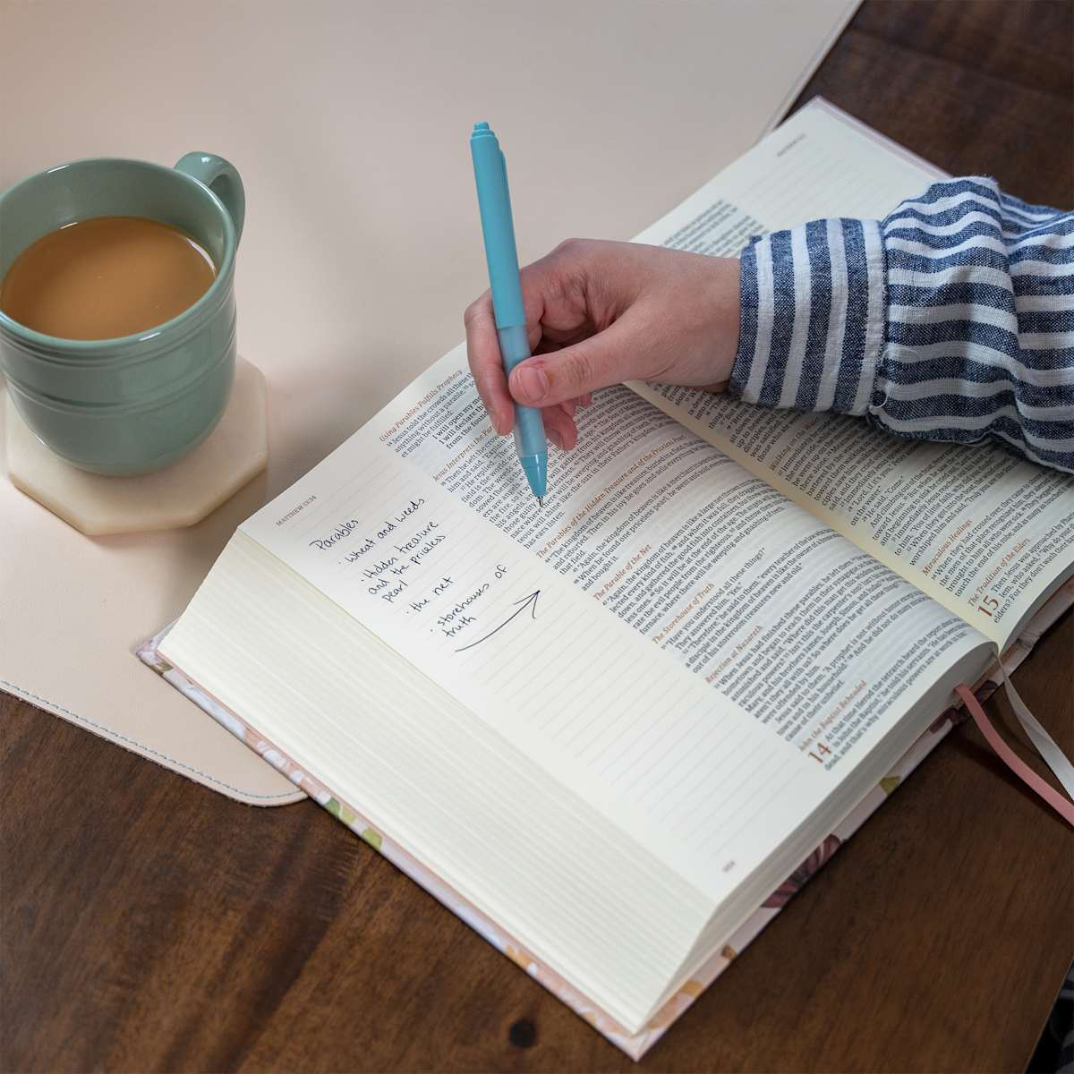 CSB Large Print Hosanna Revival Notetaking Bible - Purpose + Passion Boutique