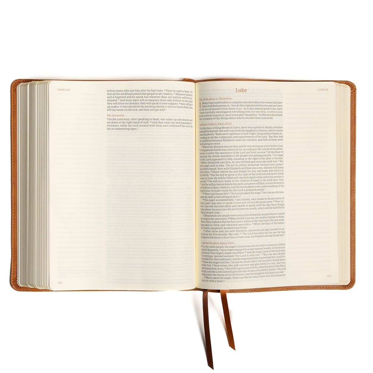 CSB Notetaking Bible Large Print Camel LeatherTouch - Purpose + Passion Boutique