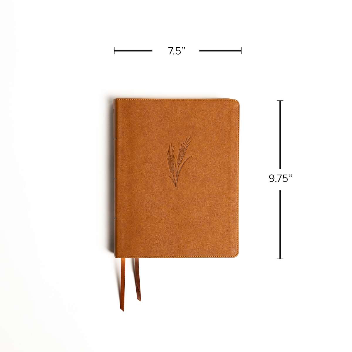 CSB Notetaking Bible Large Print Camel LeatherTouch - Purpose + Passion Boutique
