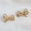 Cubic Zirconia Knot Bow Stud Earrings - Purpose + Passion Boutique