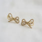 Cubic Zirconia Knot Bow Stud Earrings - Purpose + Passion Boutique