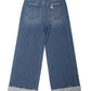 Cuffed Ankle High Rise Medium Dark Wash Jean - Purpose + Passion Boutique