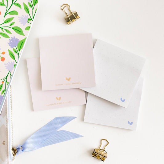 Cultivated Sticky Notes | Neutral - Purpose + Passion Boutique