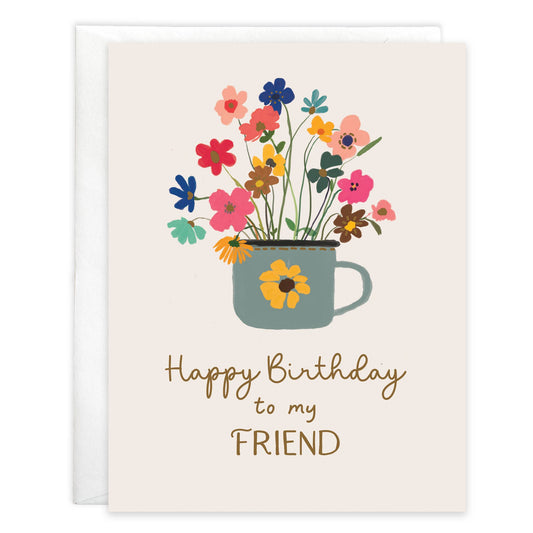Cup of Flowers Birthday Card - Purpose + Passion Boutique