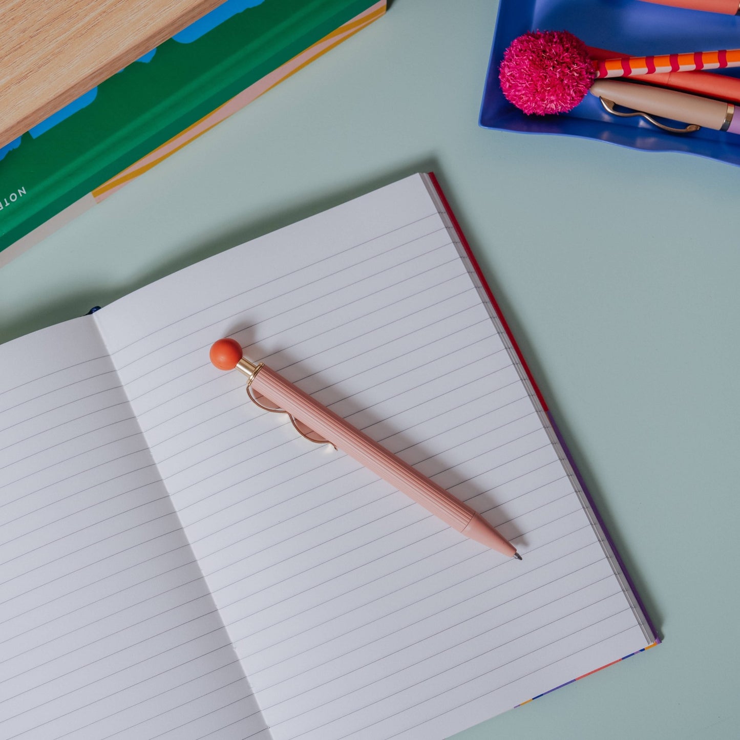 Curve Pink Ballpoint Pen - Purpose + Passion Boutique