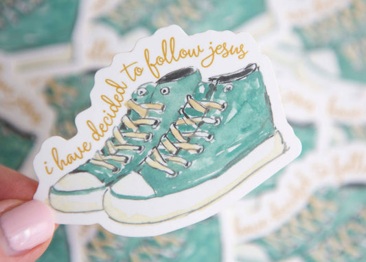 Cute Tennis Shoes Bible Sticker - Purpose + Passion Boutique