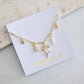 CZ, Opalite, Pearl, Bow Charm Necklace - Purpose + Passion Boutique