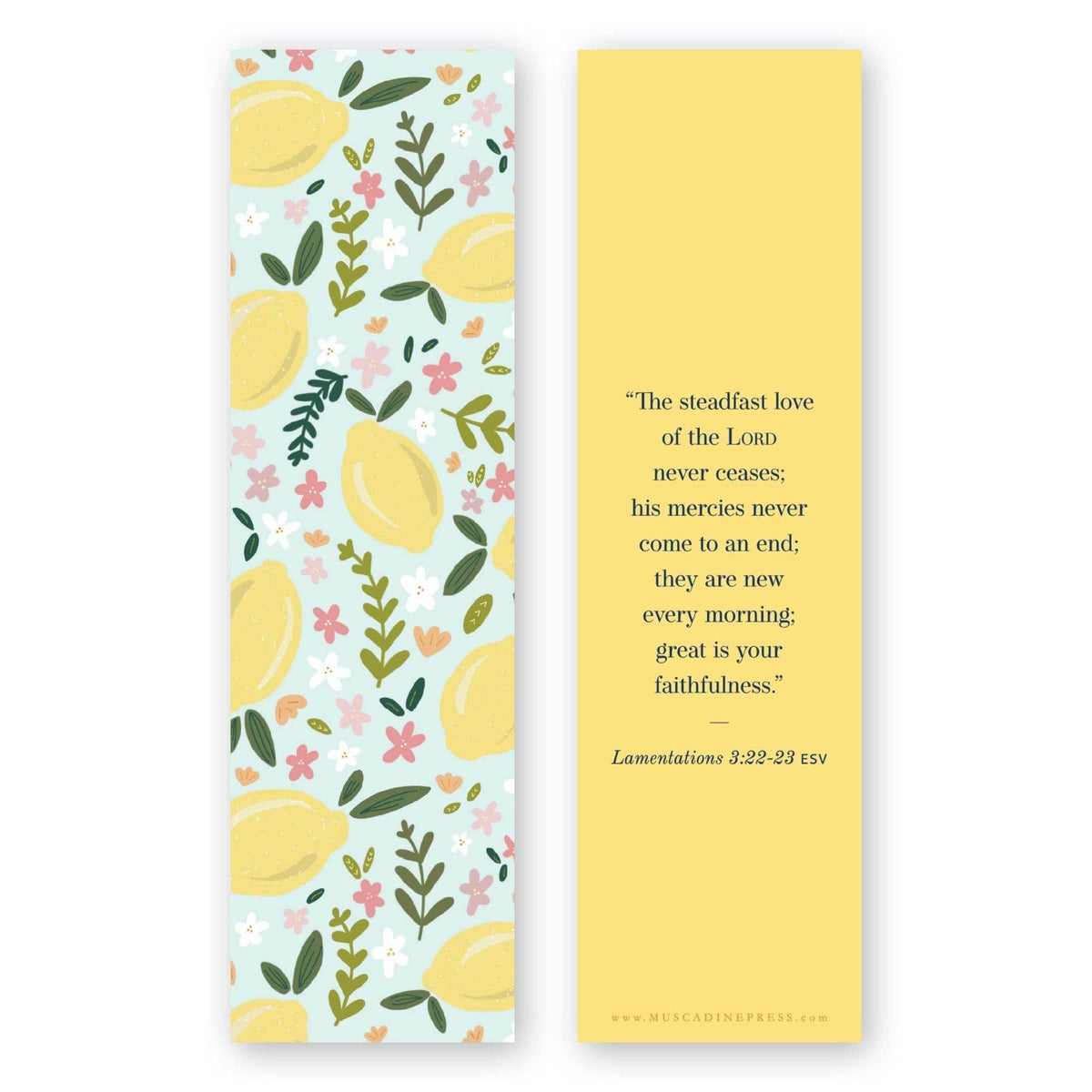 New Morning Mercies Bible Verse Bookmark