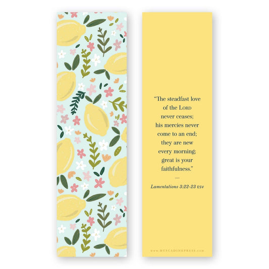New Morning Mercies Bible Verse Bookmark