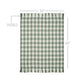 Pistachio Green Check Woven Throw Blanket with Fringe [50x60]