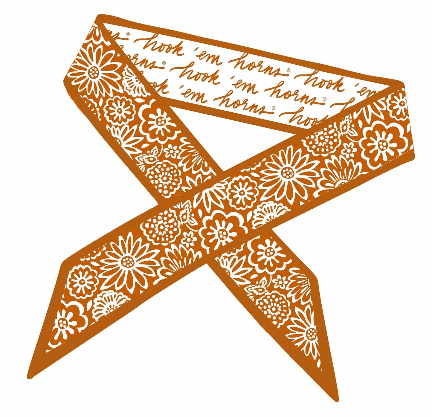 Texas Longhorns Skinny Scarf