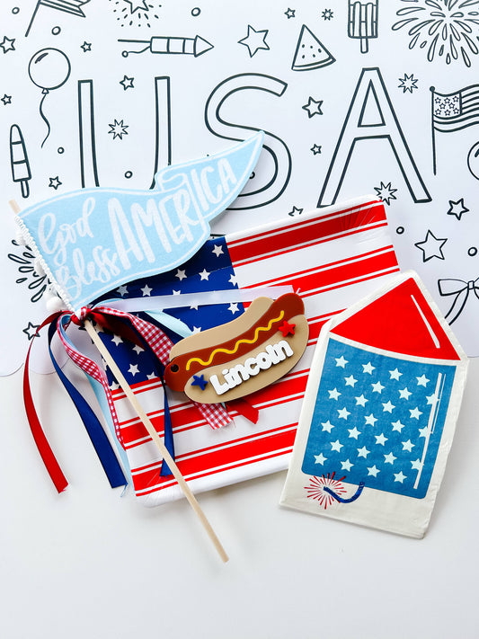 God Bless America Pennant Flag