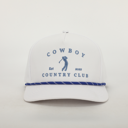 Golfer Roped Hat White