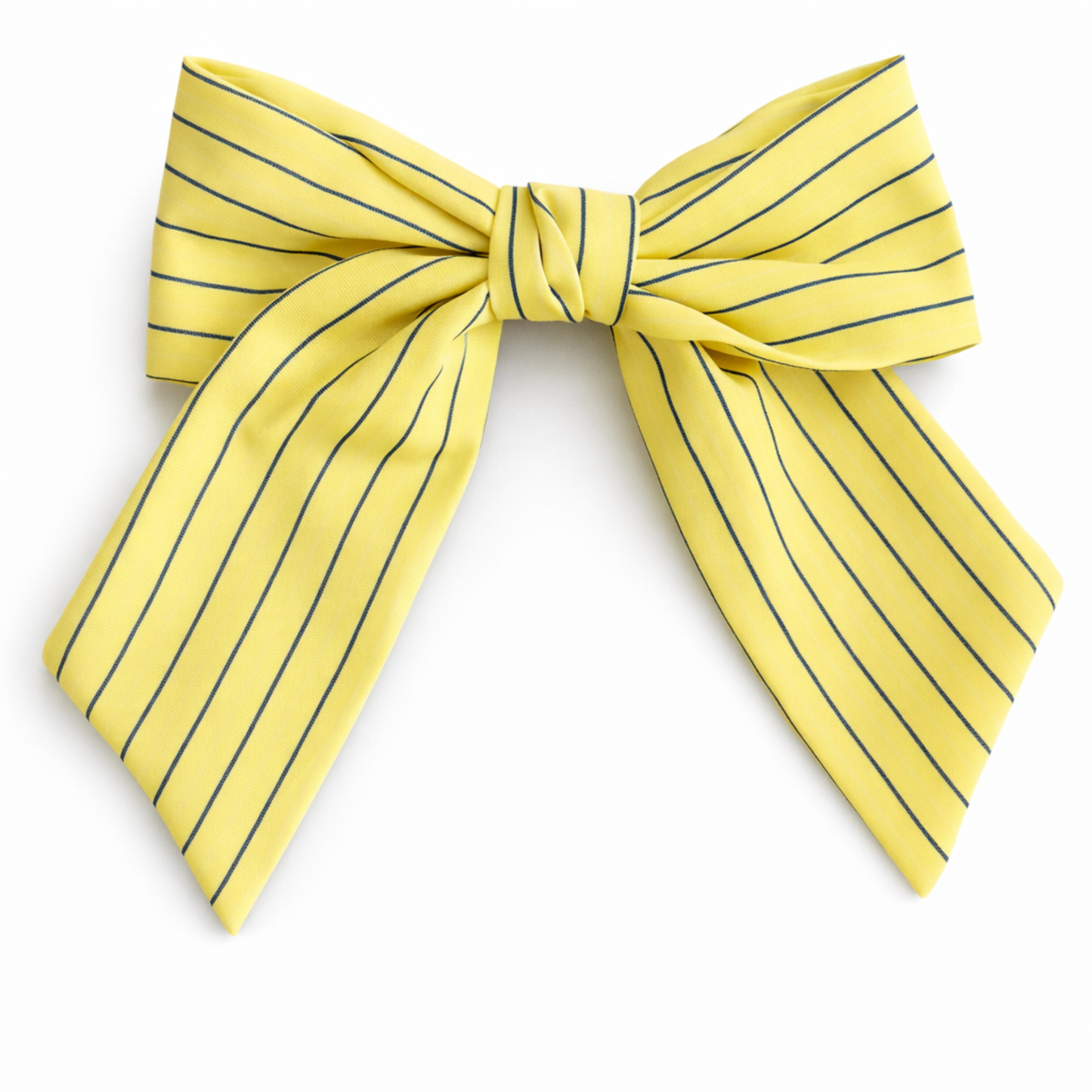 Striped Ribbon Bow Hair Clip