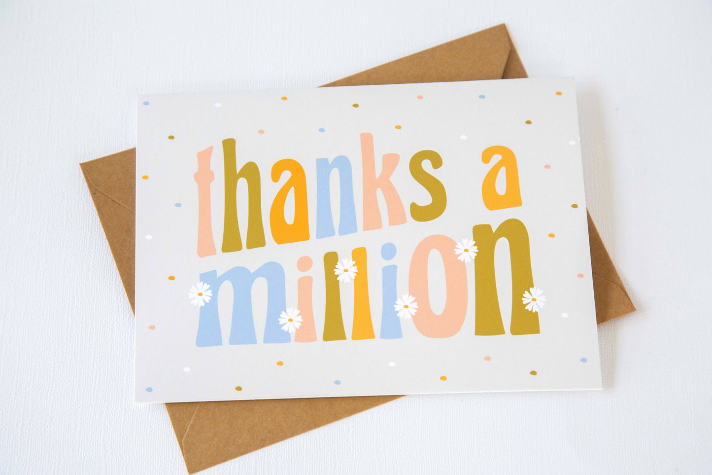 "Thanks A Million" Thank You Card