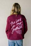 The Lord Is My Shepherd Pullover - Maroon