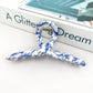 Light Blue Textured Claw Clip