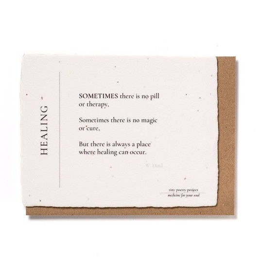 Healing: Plantable Wildflower Healing Card