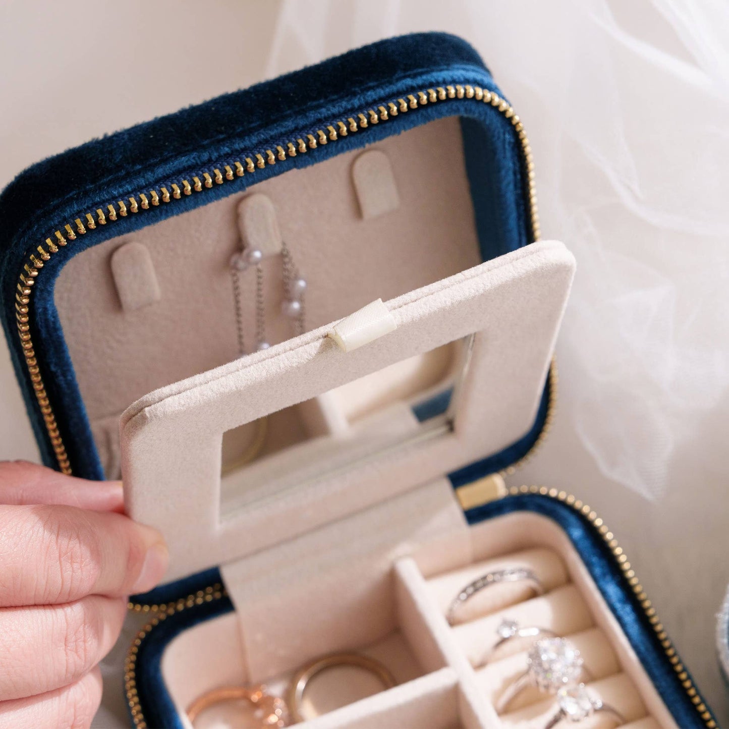 Velvet Jewelry Box