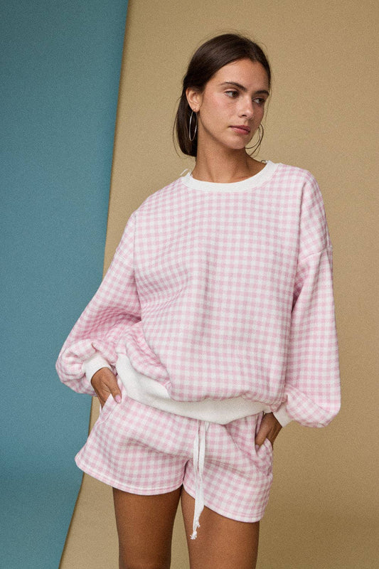 Gingham Lounge Set