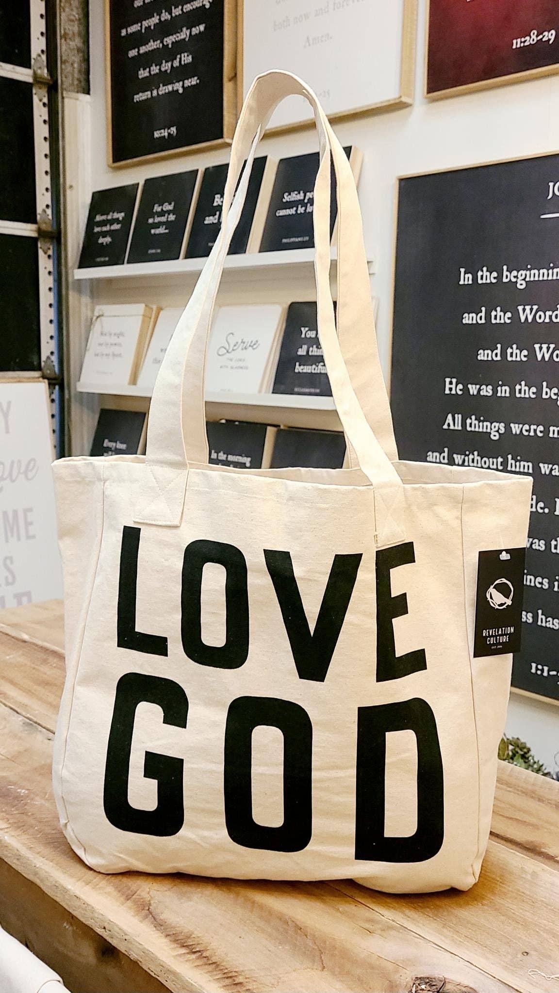 Love God | Love Others Tote Bags