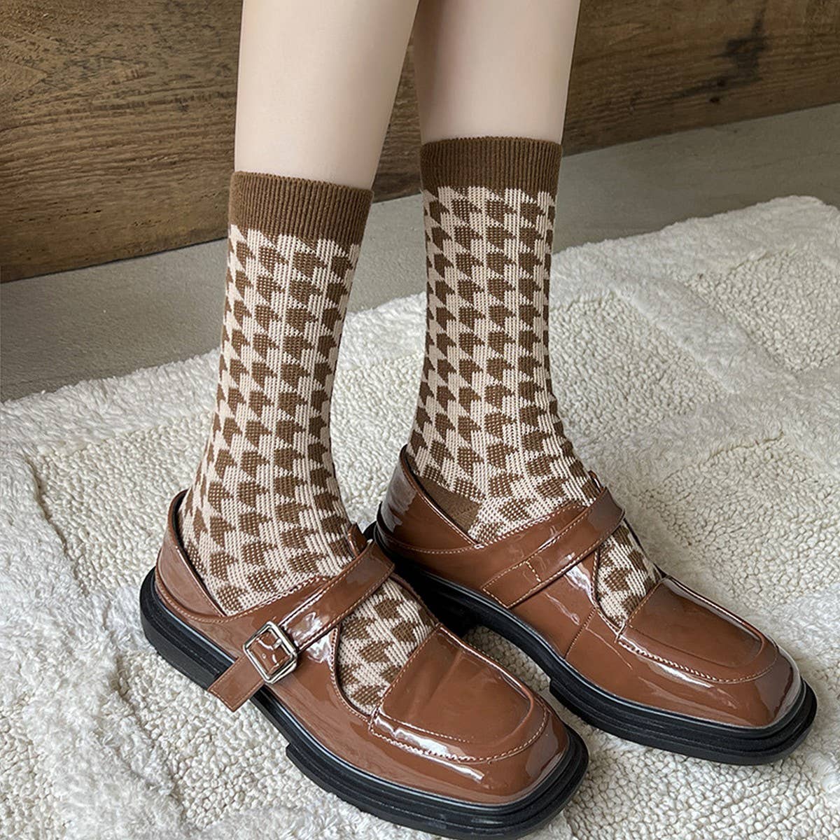 Autumn Cotton Mid-Calf Socks